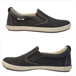 Taos Dandy Charcoal Gray Slip-on Sneakers Size 8 Arch Support, Orthotic Friendly